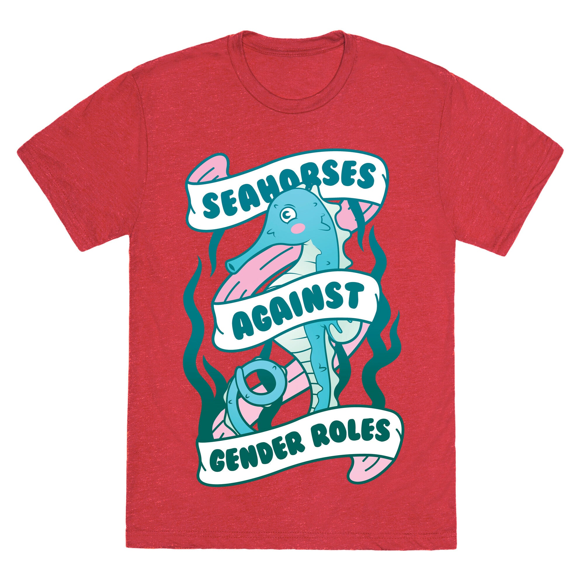 Seahorses Against Gender Roles Unisex Triblend Tee